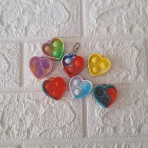 Fidget Bubble Pop Toy – Heart